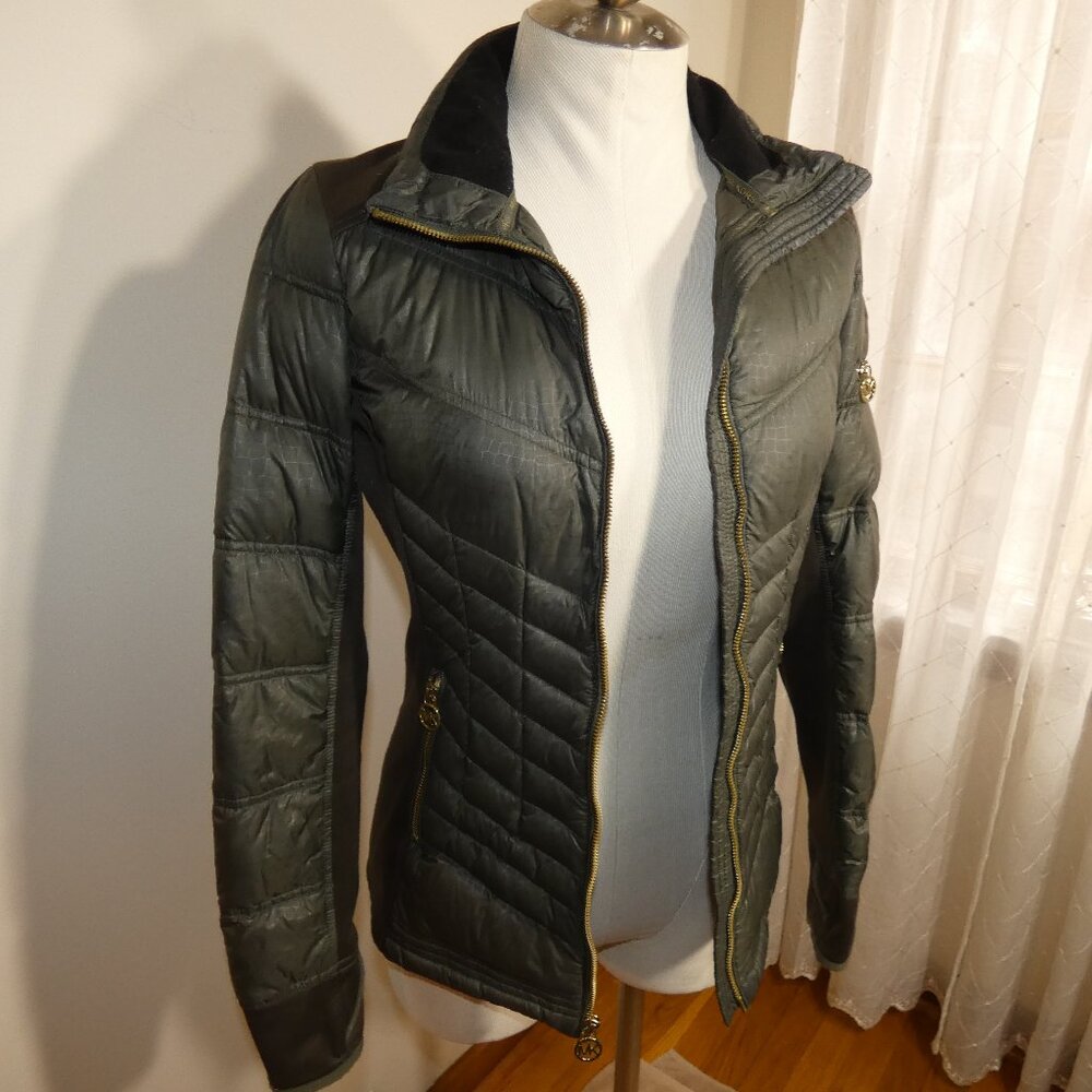 Michael Kors Deep Green Puffer Jacket  XS